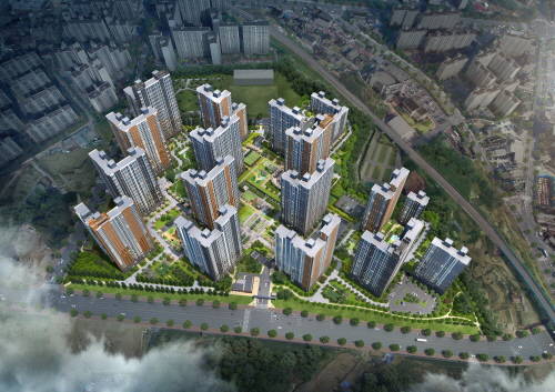 ▲ e편한세상 춘천 한숲시티 2차 조감도. ⓒ 대림산업