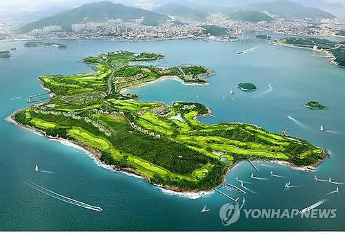 ▲ 여수 경도 리조트 개발 조감도.ⓒ연합뉴스