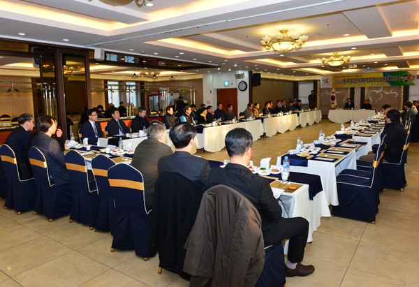 ▲ 제56회 충북도민체전 추진위는 28일 하나웨딩홀에서 성공체전을 위한 간담회를 가졌다.ⓒ제천시