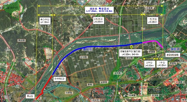 ▲ 충북 청주시 미호로 확장공사 조감도.ⓒ청주시