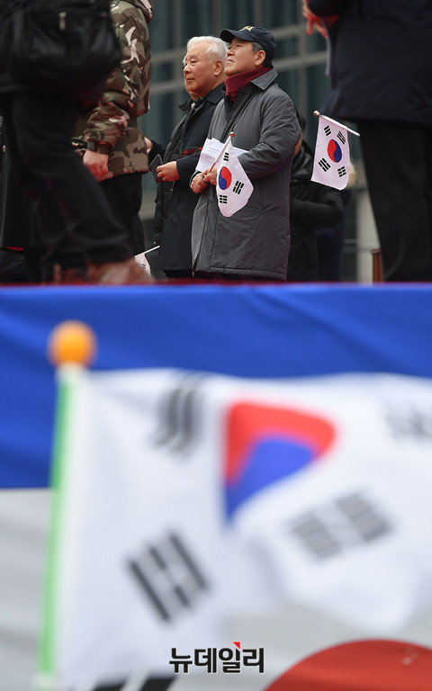 ▲ 박근혜 대통령 탄핵심판 대리인 김평우 변호사. ⓒ뉴데일리 정상윤 기자