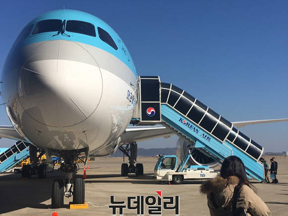 ▲ 대한항공의 B787-9 모습.ⓒ대한항공