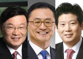 ▲ 사진 왼쪽부터 NH투자증권 김원규 사장, 한국투자증권 유상호 사장, 신한금융투자 강대석 사장.ⓒ뉴데일리