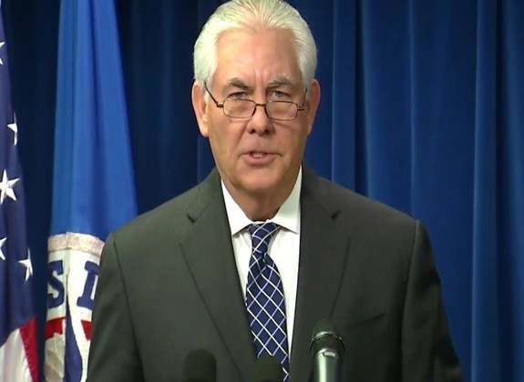 ▲ 렉스 틸러슨 미국 국무장관이 오는 17일 한국을 방문한다. 사진은 틸러슨 장관.ⓒ美국무부 홈페이지 영상 캡쳐