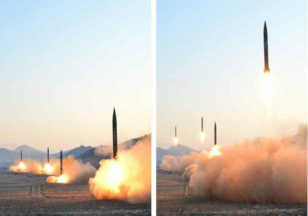 ▲ 북한이 공개한 '스커드 ER(북한 명칭 화성 6호)'의 발사장면. ⓒ北선전매체 캡쳐