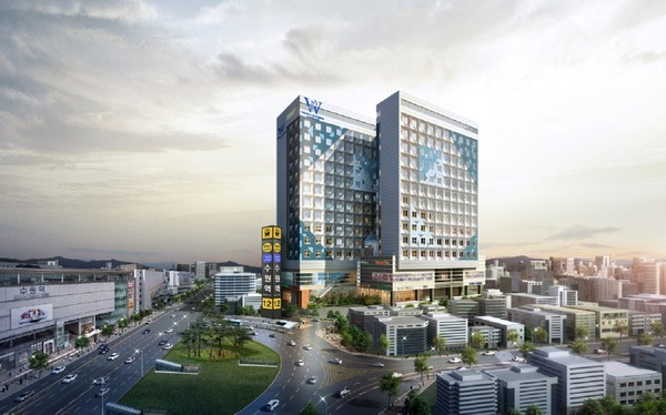 ▲ ‘수원역 위더뷰’ 광역 투시도.ⓒ수원역 위더뷰