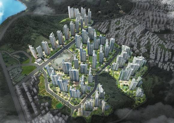 ▲ 부산 남구 감만1구역 조감도. ⓒ대우건설