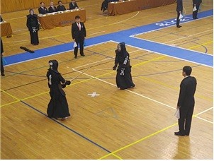 ▲ 충북 청주농업고등학교 검도부 경기장면.ⓒ청주농고