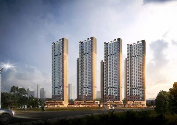 ▲ '신진주역세권 시티프라디움' 투시도. ⓒ시티건설