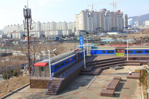 ▲ 금강역 레일카페 전경.ⓒ대구시 제공