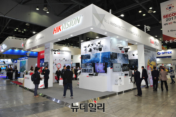 ▲ 세계 1위 영상보안기업인 HIKVISION 전시 부스 전경 ⓒ오세진 기자