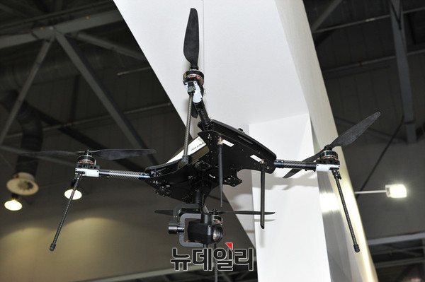 ▲ 세계 1위 영상보안기업인 HIKVISION 드론 ⓒ오세진 기자