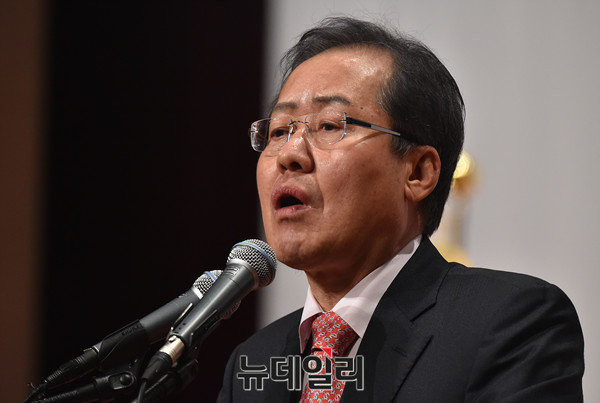 ▲ 자유한국당 소속 대선 경선 후보인 홍준표 경남도지사. ⓒ뉴데일리 이종현 기자