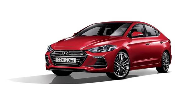 ▲ 2017년형 아반떼.ⓒ현대차