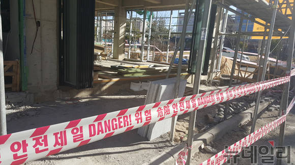 ▲ 자료사진. 영남권의 한 소규모 공사장. ⓒ성재용 기자