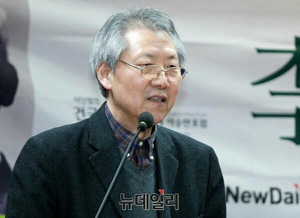 ▲ 21일 오후 서울 중구 정동제일감리교회 아펜젤러홀에서 열린 우남 이승만포럼에서 양동안 한국학중앙연구원 명예교수가 강연을 이어가고 있다.ⓒ뉴데일리 이기륭 기자