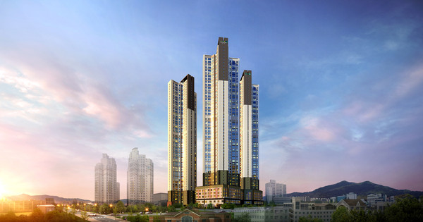 ▲ 오엔엘 코아루 청주 주상복합 투시도.ⓒ코아루 휴티스