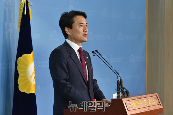 ▲ 자유한국당 대선 경선 후보인 김진태 의원. ⓒ뉴데일리 이종현 기자