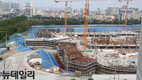 ▲ 영남권의 한 아파트 시공 현장. ⓒ성재용 기자
