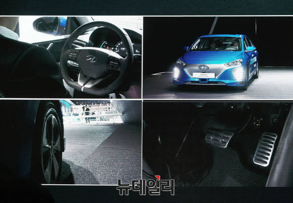 ▲ 아이오닉 자율주행 시연 모습.ⓒ이기륭 기자