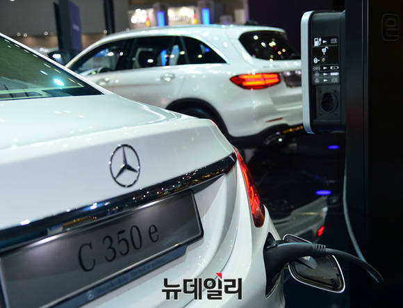 ▲ 벤츠의 뉴 C 350 e.ⓒ공준표 기자