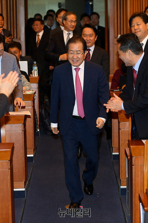▲ 자유한국당의 대선 후보인 홍준표 경남도지사. ⓒ뉴데일리 정상윤 기자