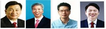 ▲ 왼쪽부터 서중현, 김경동, 이준구, 남호균씨.ⓒ바른정당 대구시당