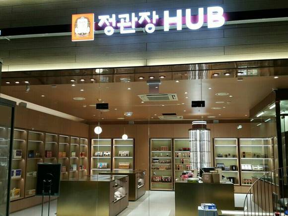 ▲ 최근 리뉴얼 오픈한 정관장 HUB 매장 대치타워본점 전경. ⓒKGC인삼공사