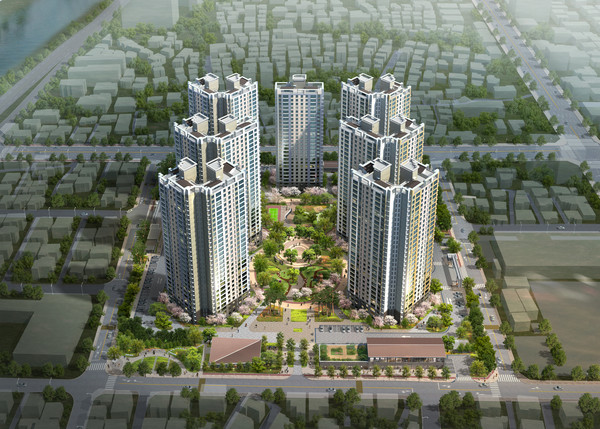 ▲ ‘수성 효성해링턴 플레이스’ 조감도.ⓒ 수성 효성