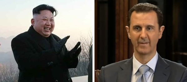 ▲ 김정은, 바샤르 알 아사드 시리아 대통령.ⓒ北선전매체 캡쳐, 英'BBC' 인터뷰 화면 캡쳐