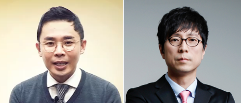 ▲ (왼쪽부터)설민석·최진기 강사. ⓒ이투스교육