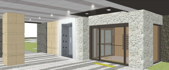 ▲ 공동주택용 에어 샤워룸 설치모습. ⓒ 삼성물산