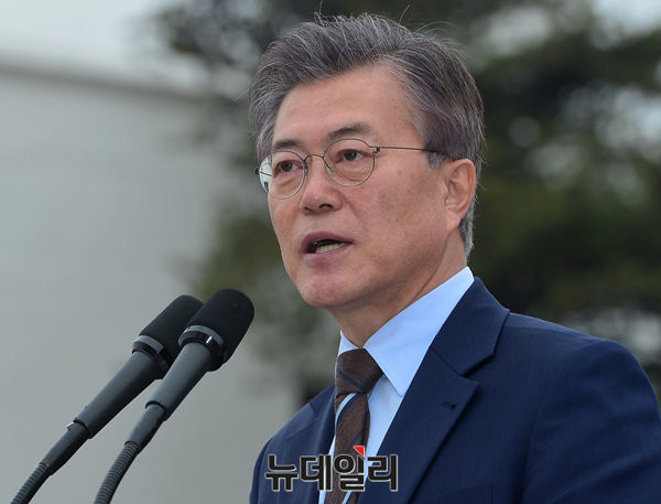 ▲ 문재인 민주당 대선후보. ⓒ공준표 기자