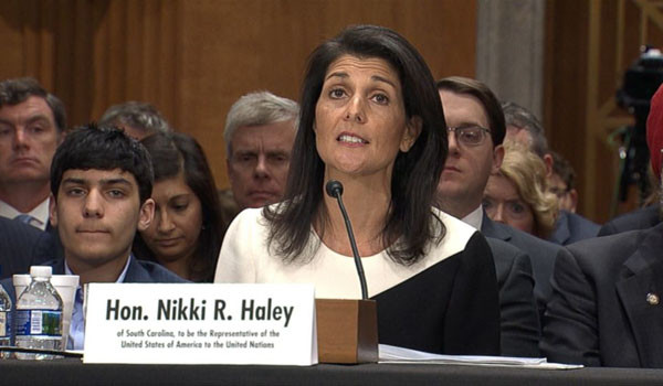▲ 니키 헤일리 유엔주재 美대사는 