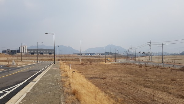 ▲ 기업체 입주가 시작된 괴산 대제산업단지.ⓒ괴산군