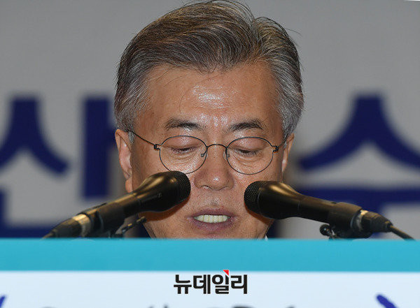 문재인 민주당 대선후보. ⓒ정상윤 기자