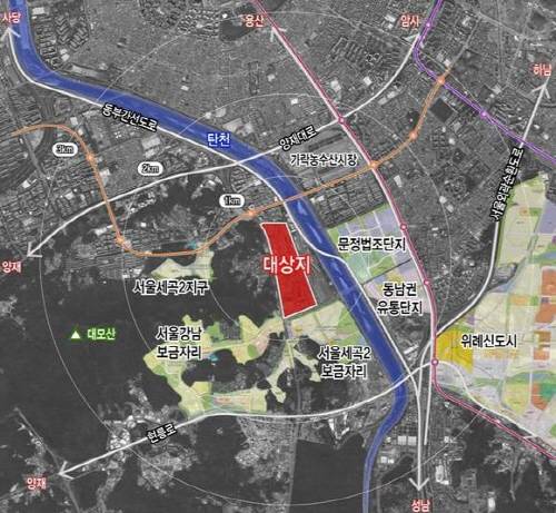 ▲ 수서역세권 공공주택지구 위치도. ⓒ 국토부