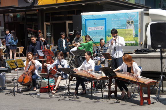 ▲ 국악버스킹 행사 모습 ⓒ 제주특별자치도 서울본부