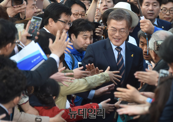 ▲ 문재인 더불어민주당 후보.ⓒ이종현 기자