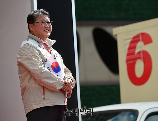 ▲ 조원진 새누리당 대통령 후보. ⓒ뉴데일리 정상윤 기자