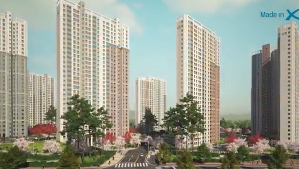 ▲ 청주 흥덕파크자이 조감도.ⓒGS건설(주)