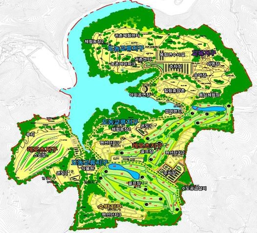 ▲ 충북 증평군 에듀팜특구 시설배치계획도.ⓒ충북도