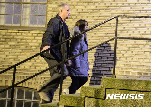 ▲ 지난 1월 2일(현지시각) 덴마크 구금시설로 향하는 정유라 씨의 모습. ⓒ 사진 뉴시스