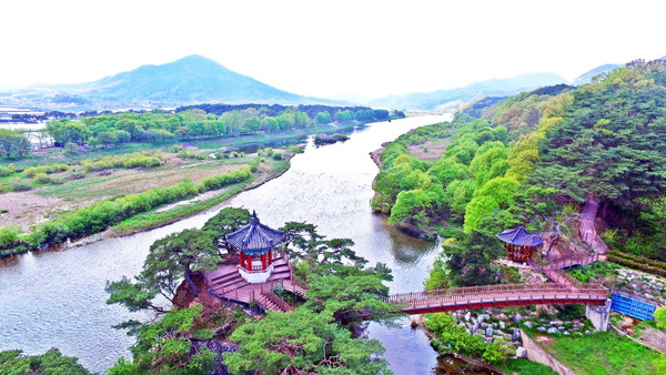 ▲ 둘레길 전경.(드론촬영)ⓒ영동군