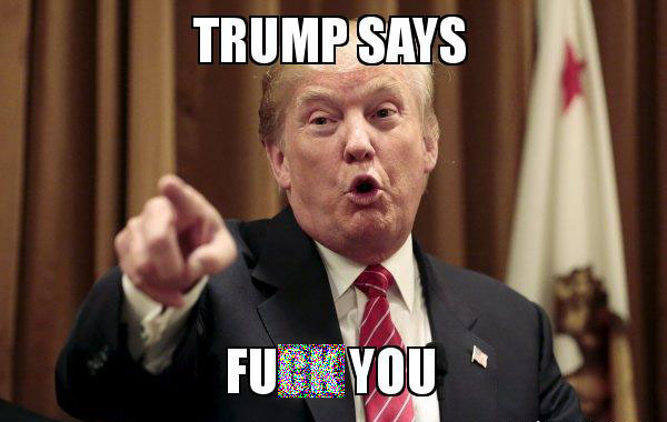 ▲ 中공산당이 미국의 경고와 권유에도 불구하고 대북제재를 성실히 이행하지 않는다는 사실이 알려지만, 트럼프 美대통령의 입에서는 이런 말이 나올 것으로 보인다. ⓒ美온라인 커뮤니티 '메이크 미미' 화면캡쳐.