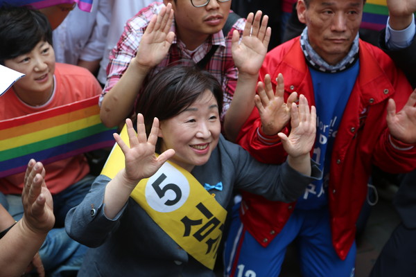 ▲ 심상정 정의당 대선후보가 30일 대구 유세에 나선 모습. ⓒ뉴시스