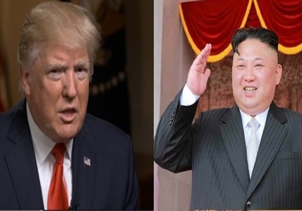 도널드 트럼프 미국 대통령이 북한 김정은과 만날 용의가 있다는 발언을 내놔 시선을 집중시키고 있다. 사진은 (왼쪽부터) 트럼프 美대통령, 김정은.ⓒ美'CBS' 보도영상 캡쳐, 北선전매체 캡쳐