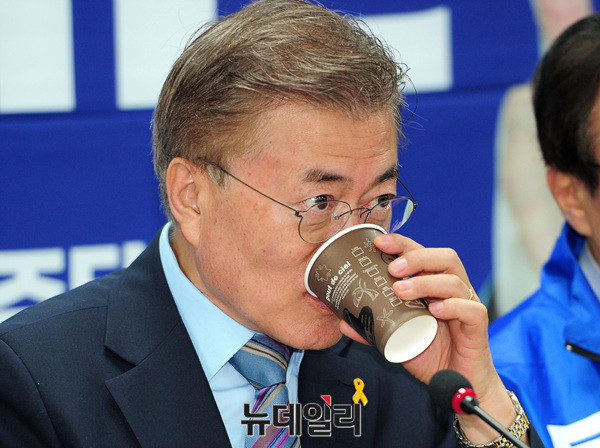 ▲ 문재인 더불어민주당 대선후보. ⓒ뉴데일리 공준표 기자