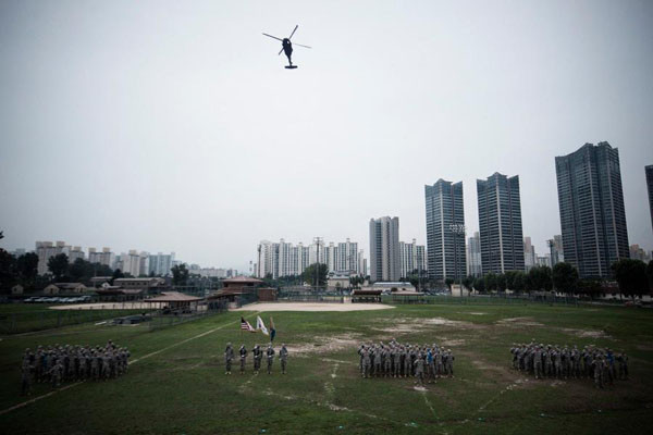 ▲ 美육군 제524정보대대의 해체 전 페이스북 대문 사진. 2012년 9월 18일에 올린 사진이다. ⓒ제524정보대대 페이스북 캡쳐.