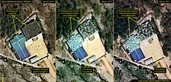 ▲ 풍계리 핵실험장 갱도 남쪽 6km 지점에 있는 관제센터의 모습. ⓒ美38노스 관련보도 화면캡쳐.